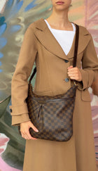Louis Vuitton Brown Damier Ebene Large Bloomsbury Hobo Bag GM