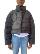Balenciaga Black Upside Down Puffer Jacket - 34 / US 4