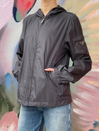 Prada Dark Grey Re-Nylon Rain Parka (Menswear) - S