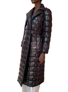 Mackage Black Long Quilted Trench Coat - S