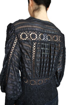 Martha Medeiros Black Embroidered Gown - BR 44 / US 10