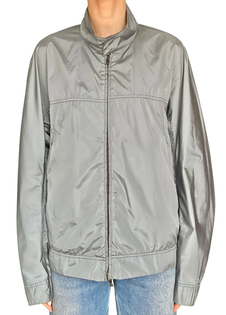Prada Linea Rossa Grey Reflective Nylon Reversible Jacket (Menswear) - 52 / L