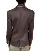 Giorgio Armani Brown Cashmere Blazer - 42 / US 6