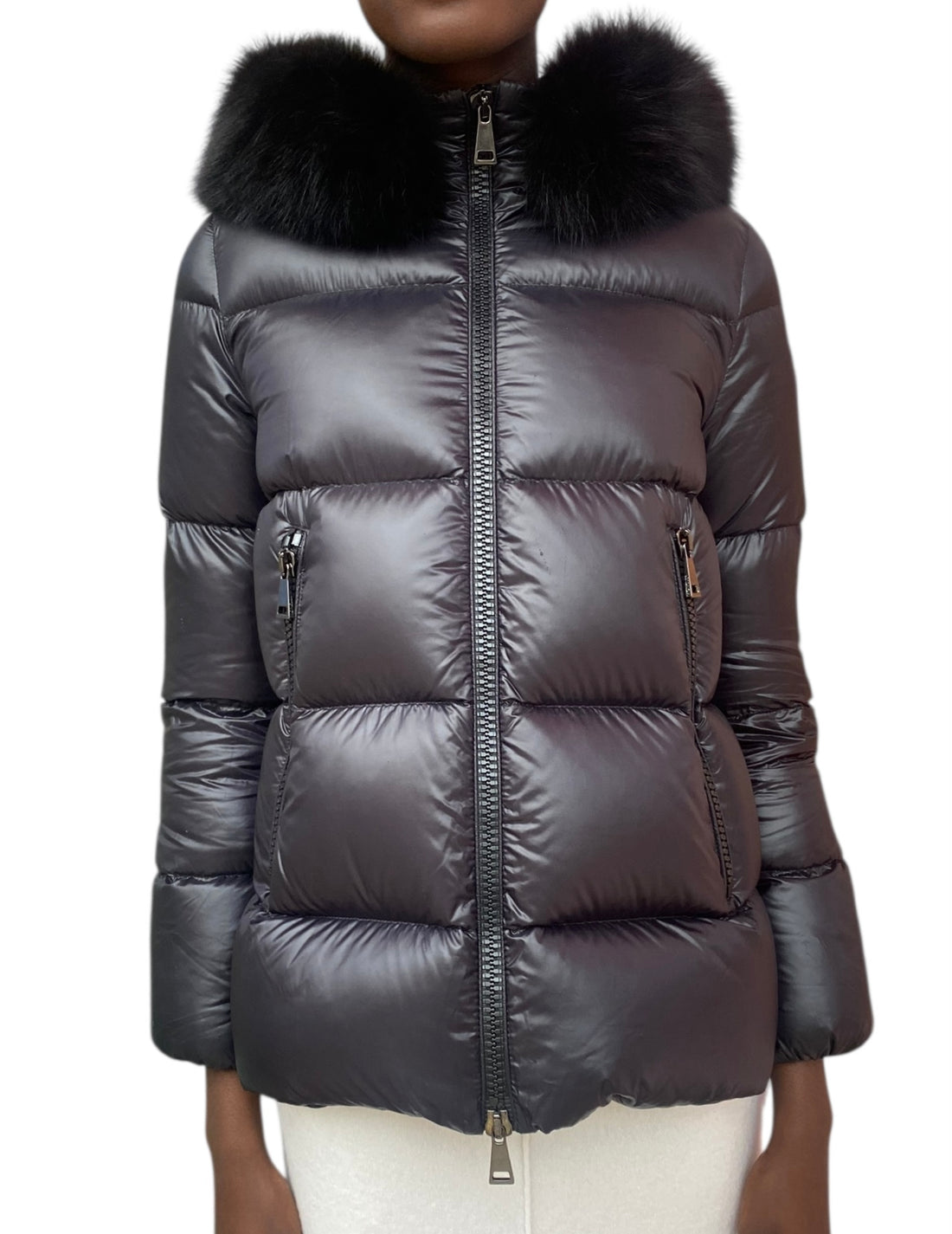 Moncler Black Serifur Down Puffer Jacket - 00 / XXS