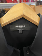 Rochas Black Embroidered Sleeveless Shirt - FR 44 / US 12