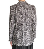 Giorgio Armani Black Silk Geo Print Blazer - 44 / US 10