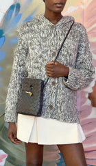 Bottega Veneta Dark Brown Andiamo Intrecciato Leather Phone Pouch