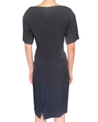 Prada Black Midi Shift Pocket Dress - 38 / US 2-4