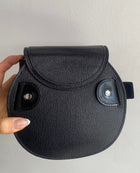 Proenza Black Leather Mini Buckle Bag