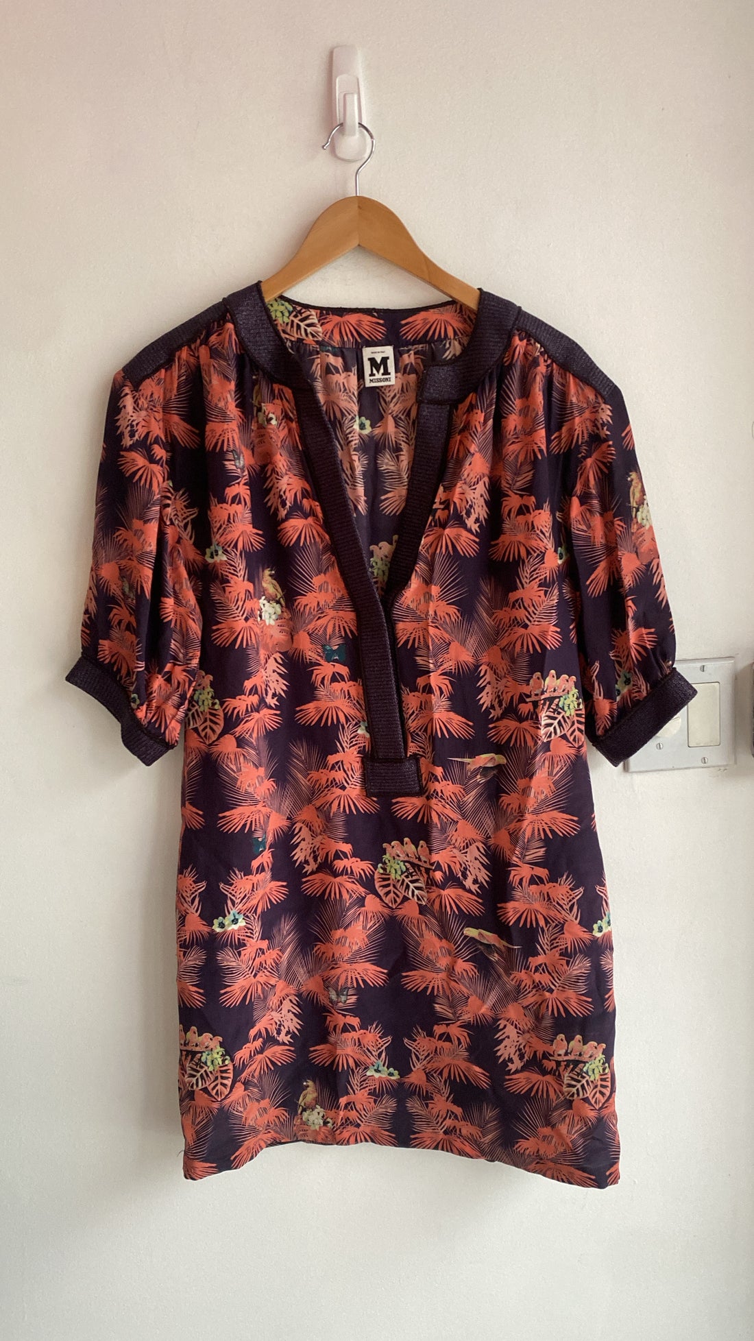 M Missoni Pink Floral Print Dress