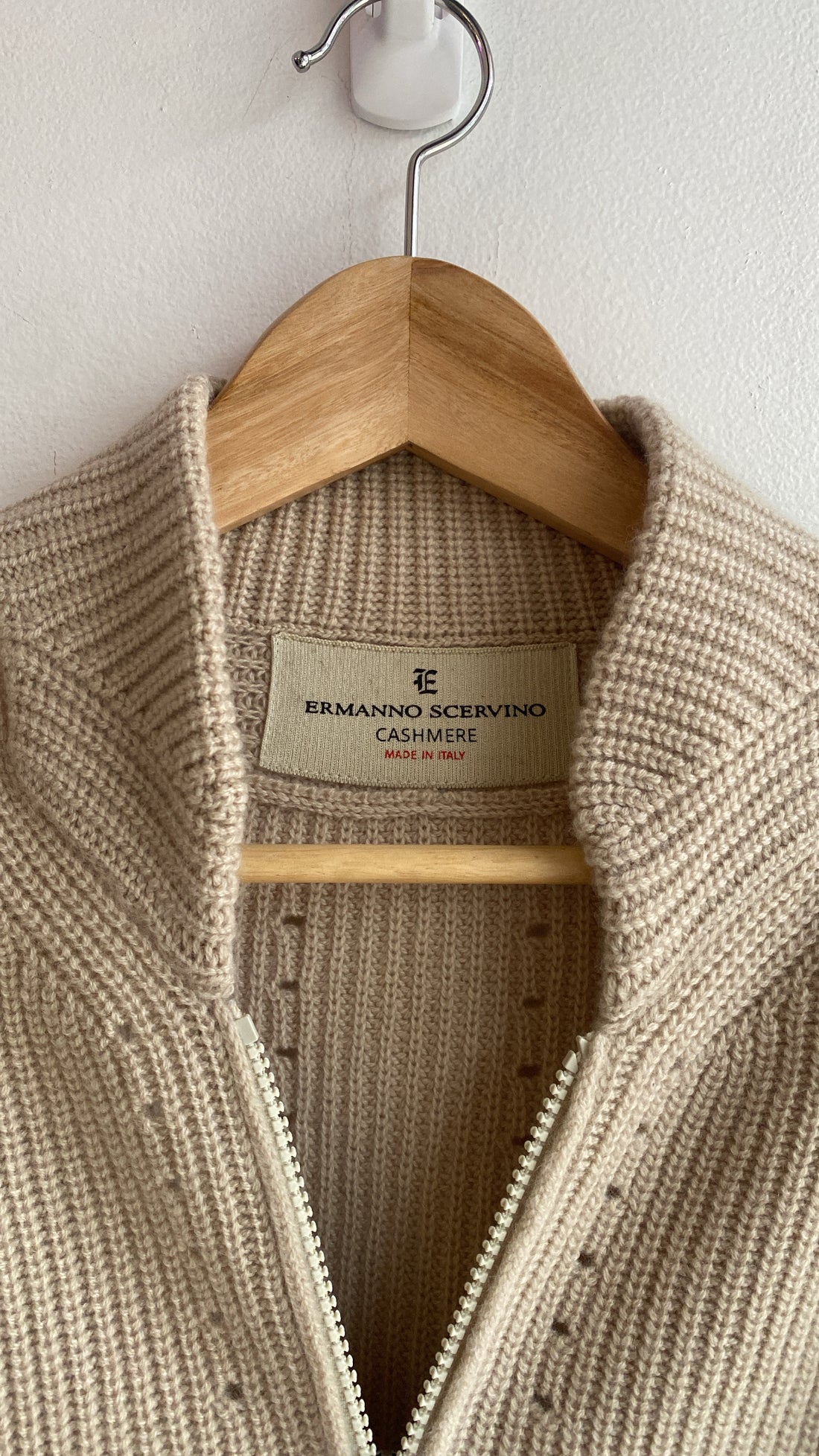 Ermanno Scervino Cashmere Zip Cardigan
