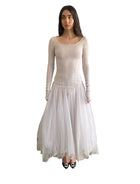 Marc Le Bihan Drop Waist Silk Gown - FR 34 / XS