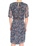 Isabel Marant Etoile Blue Silk Ikat Printed Mini Dress - 38 / US 6
