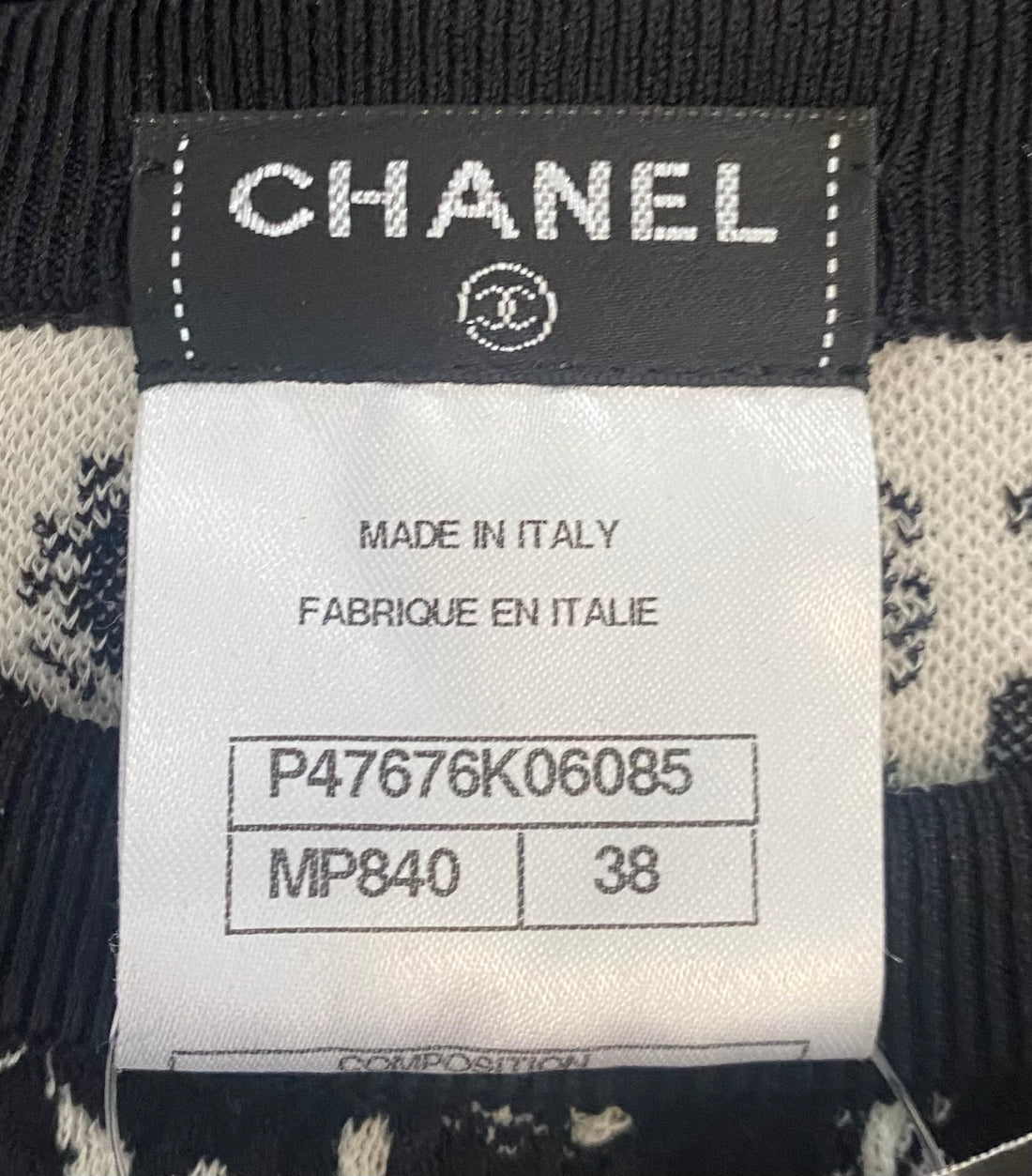 Chanel Black 2014 Cruise Knit Camellia Mini Dress - FR38 / US 4-6