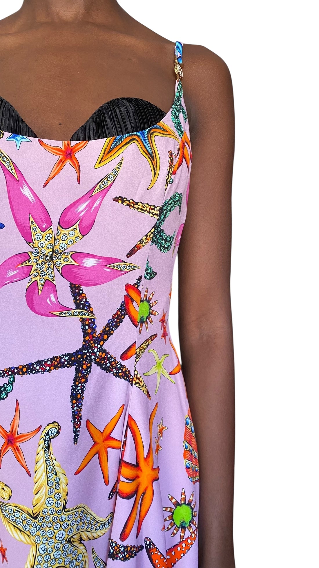 Versace 2021 Pink “Tresor De La Mer” Pink Bustier Mini Dress - 38 / US 2-4