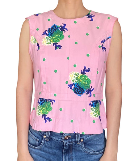Marc Jacobs Polka Dot Floral Tank - US 4