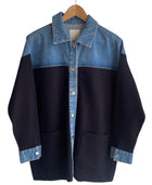 Sandro Denim Combo Jacket