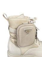 Prada Beige Monolith Re-Nylon Ankle Boots - 37
