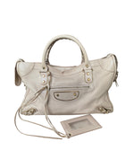 Balenciaga Beige Edge Motocross City Bag