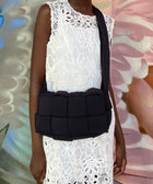 Bottega Veneta Black Padded Tech Cassette Crossbody Bag