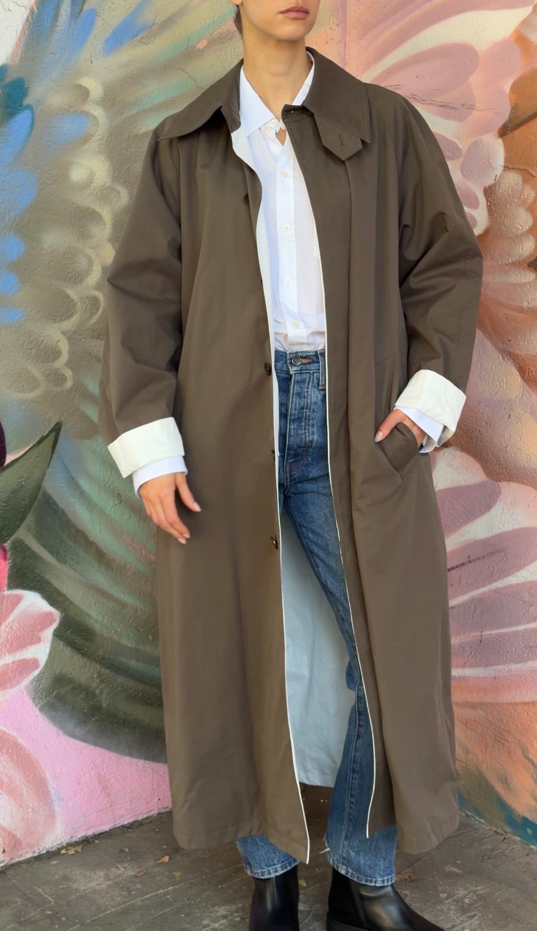 Phoebe Philo Cotton Twill Coated the Big Trench Coat - XS / US 4-6