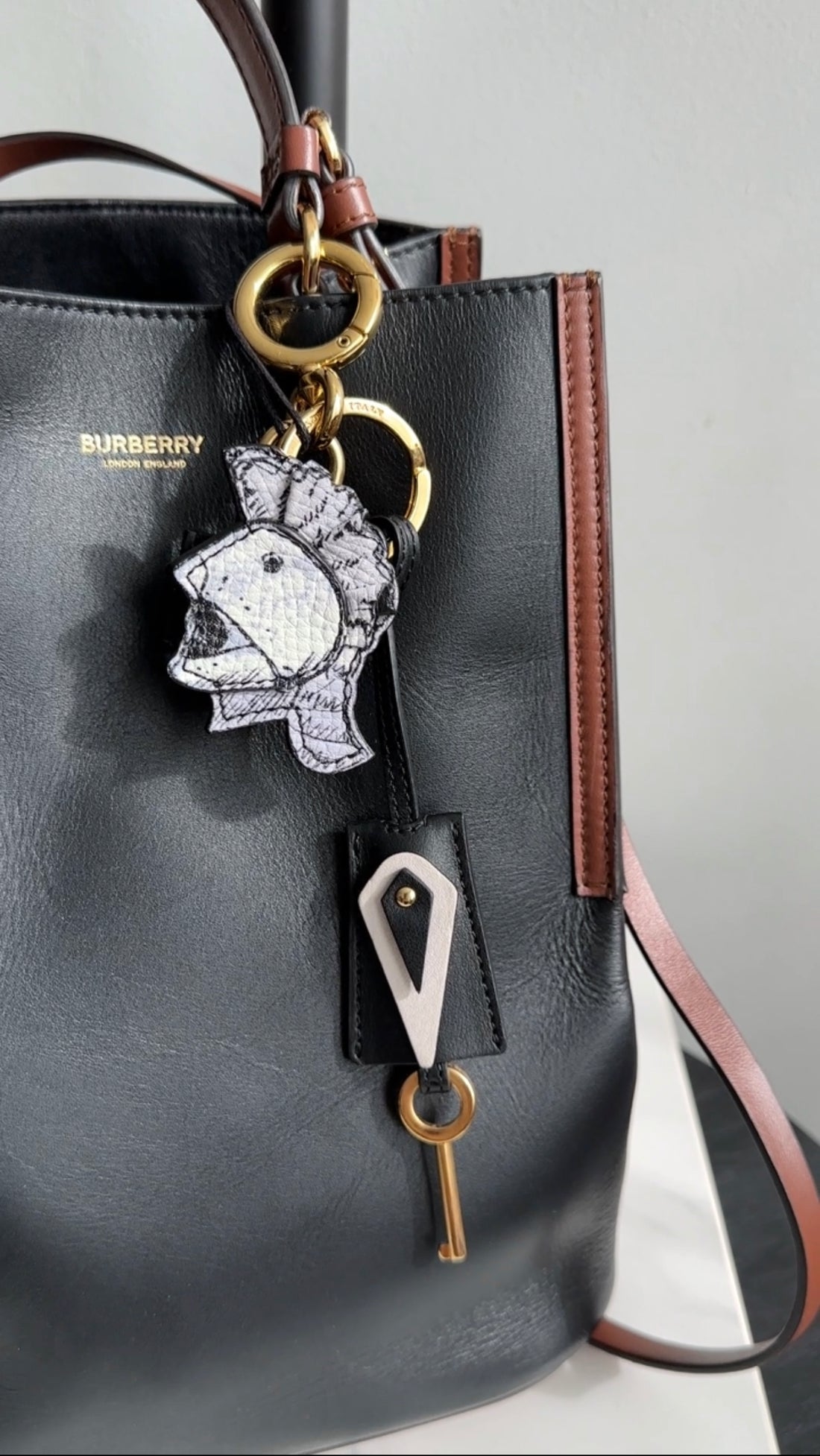 Burberry Pallas Helmet Lock Bag Charm Limited Edition