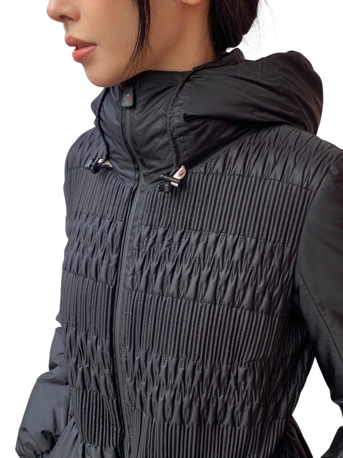 Moncler Black Grenoble Smocked Padded Jacket - 2 / S / US 4-6