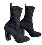 Louis Vuitton Monogram Embroidered Sock Boots