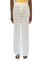 Calle De Mar Ivory Knit Patchwork Trousers - S / US 4
