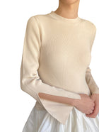 Simkhai Beige Kenlie Knit Bubble Midi Gown - M