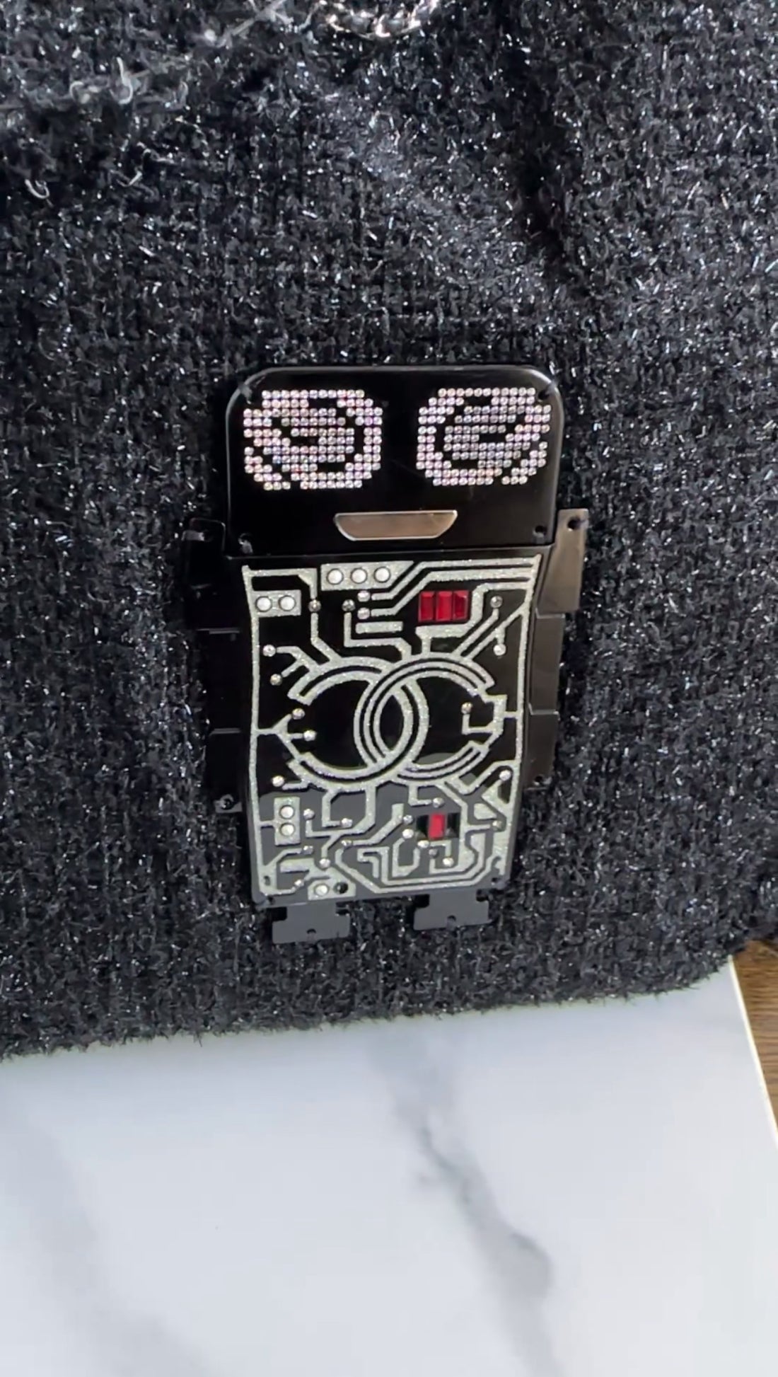 Chanel Spring 2017 ‘Shopping in Fabrics’ Robot Tote Bag