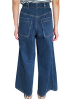 Christian Dior Blue Pocket Front Wide Leg Denim - W31