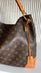 Louis Vuitton Monogram Coated Canvas Berri MM Hobo Bag