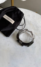 Burberry Clear Smoke Ombre Acrylic Resin Bangle Bracelet - XS