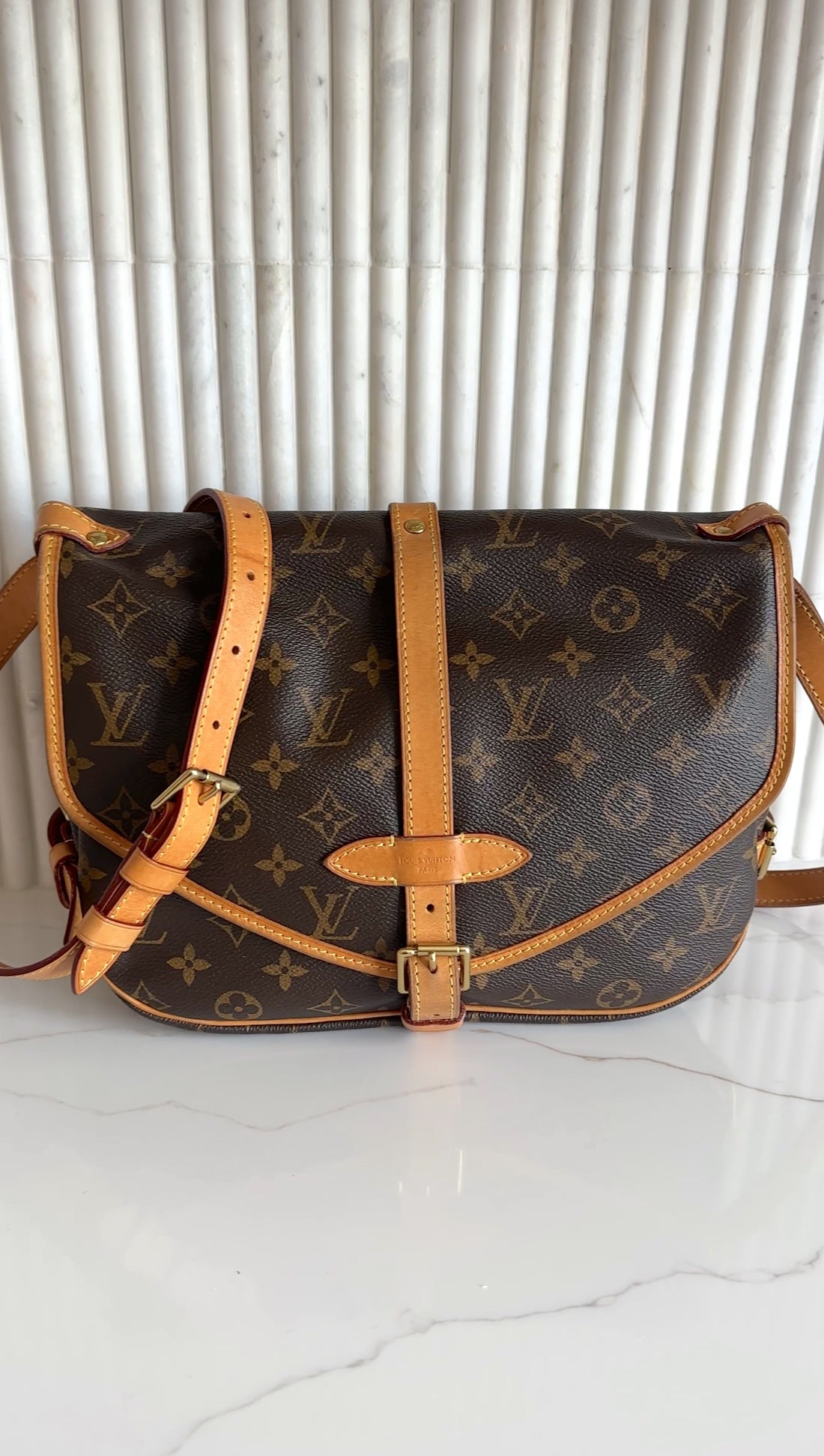 Louis Vuitton Monogram Canvas Saumur 30 Messenger Bag