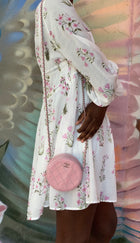 Chanel Pink Round Mini Ultrastitch Chain Clutch Bag