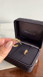Tiffany & Co. 18k Yellow Gold Mesh Small Somerset Hoop Earrings