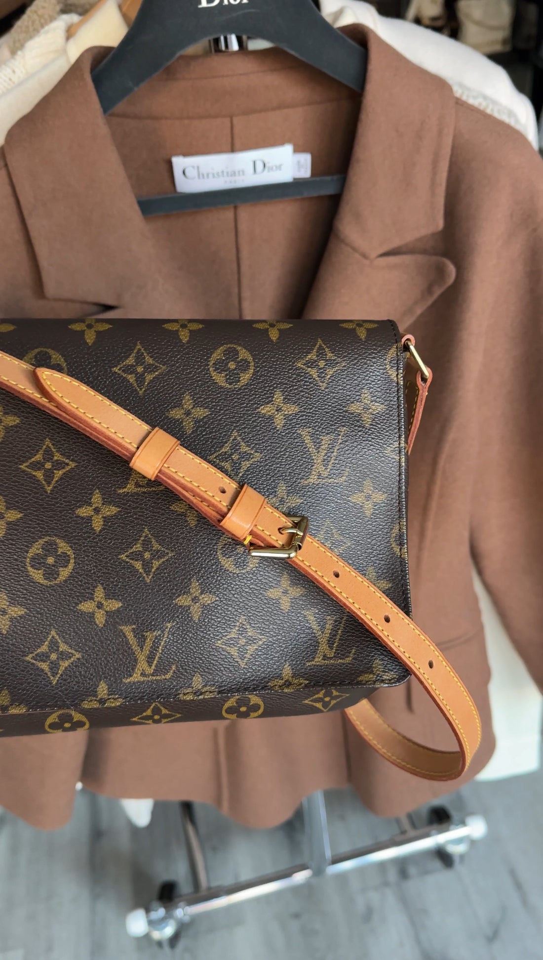 Louis Vuitton Monogram Musette Tango Shoulder Flap Bag