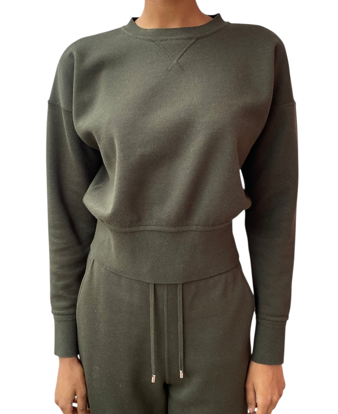 Loro Piana Olive Green Two-Piece Track Suit Set - S