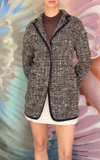 Giambattista Valli Tweed Sequin Wool Short Coat - 40 / US 4