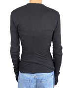 Rick Owens Lillies Black Wrap Cardigan - IT 42 / US 8
