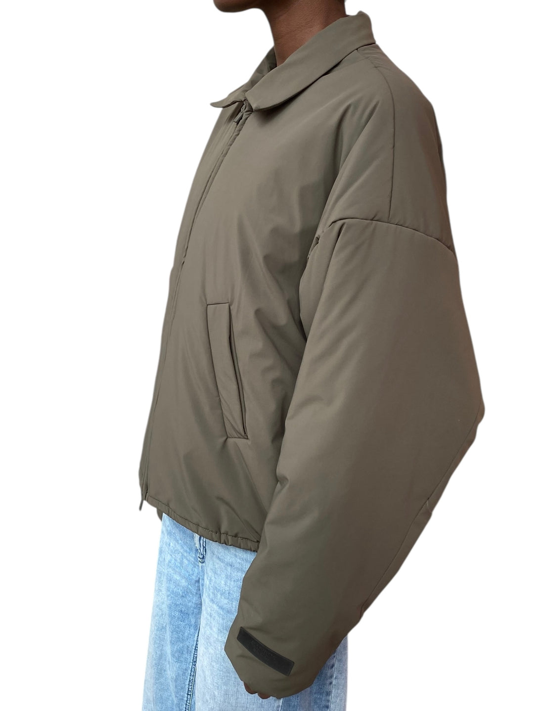 Fear Of God Essentials Green Bomber Jacket - M
