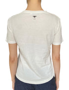 Christian Dior White & Red L'Union Fait La Force Emblem Graphic Tee - XS / US 2-4
