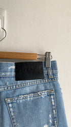 Givenchy Logo Printed Denim Mini Skirt - 38