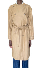 Acne Studios Camel Beige “Angelica” Belted Trench Coat - 36 / US 2-4