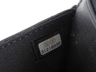 Chanel Black Lambskin Leather CC Classic Wallet on Chain SHW