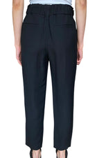 Brunello Cucinelli Black Linen Elastic Waist Slim Trouser - IT 40/ US 4