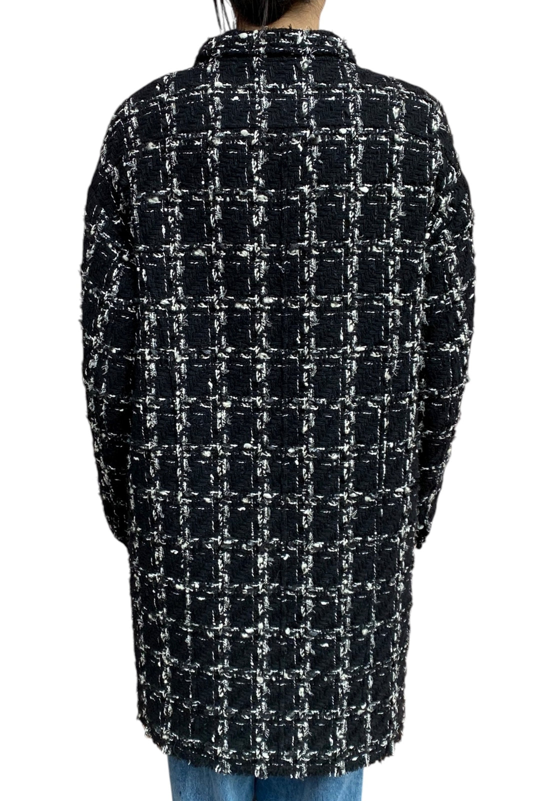 Giambattista Valli Black Tweed Coat  - 40 / US 6