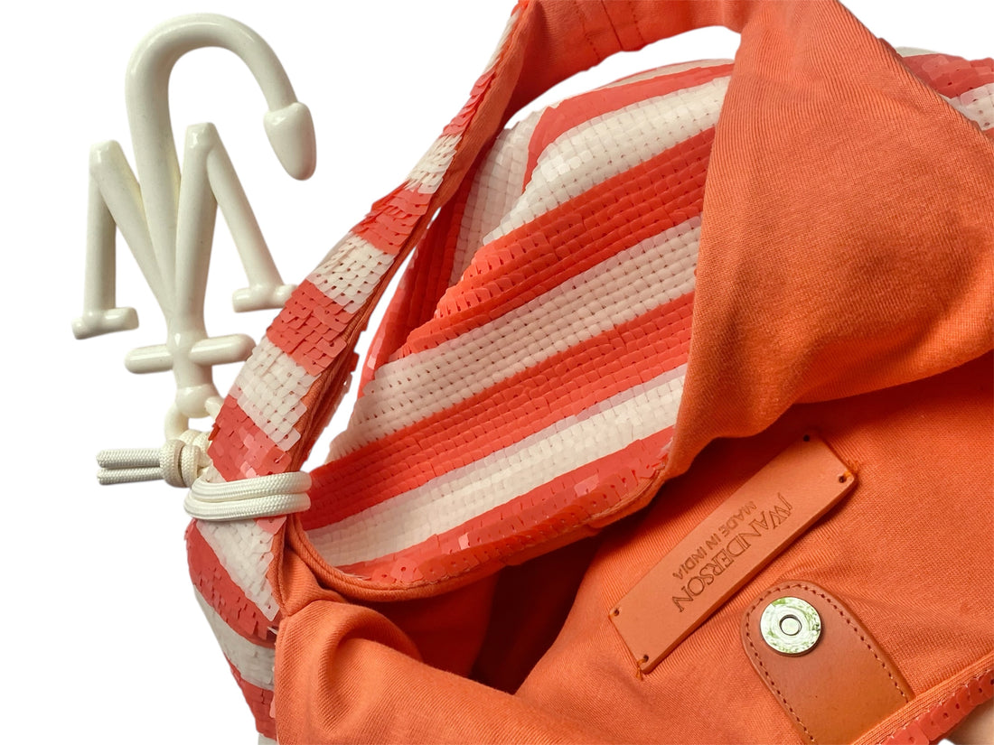 JW Anderson Stripe Sequin Bucket Bag