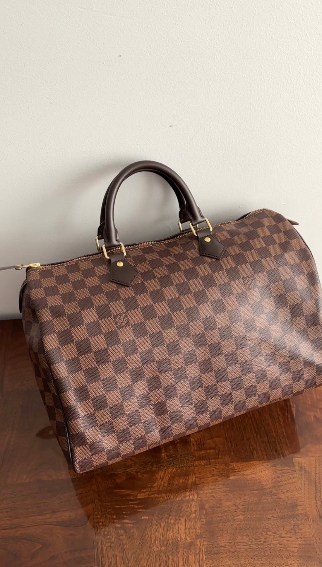 Louis Vuitton Damier Ebene Speedy 35 Bag